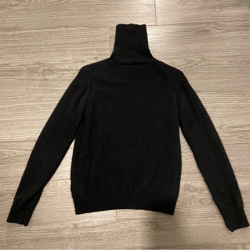 Vince 100% Cashmere Black Turtleneck Sweater Size XS
